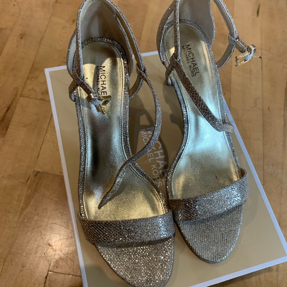 Silver/gold shimmer dress shoes - Picture 3 of 3